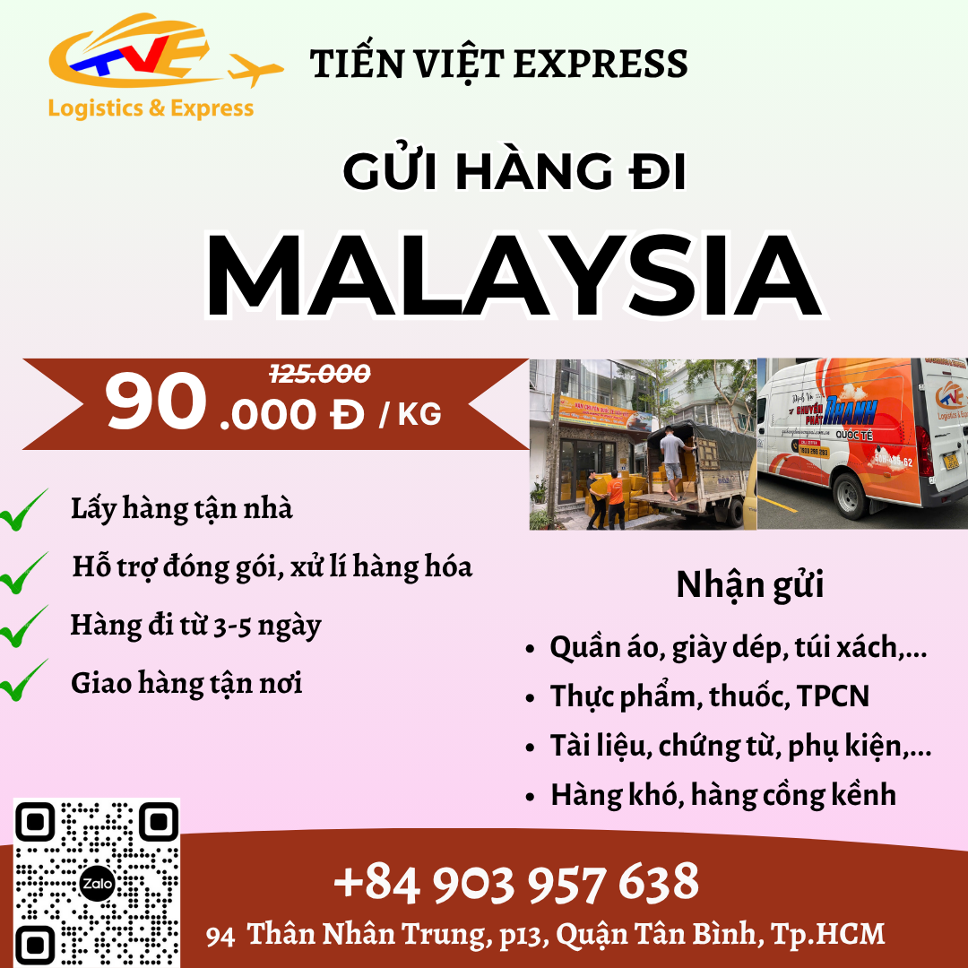 Gửi hàng đi Malaysia - Tiến Việt Express